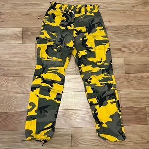 Roth co yellow camp pants